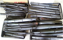 炭焼き班の作業風景